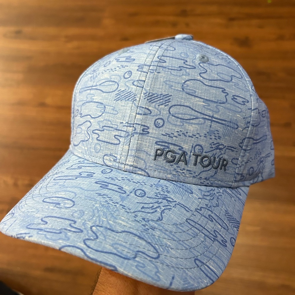 PGA Tour Light Blue Graphic Cap